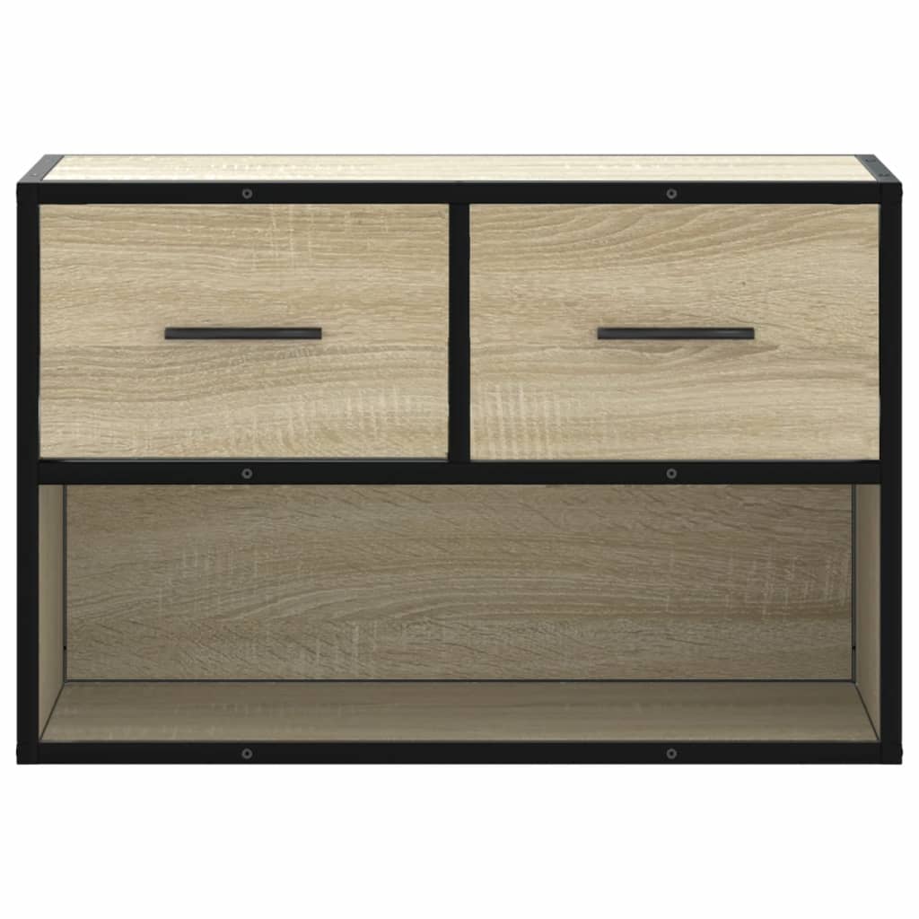 vidaXL TV-Schrank Sonoma-Eiche 60x31x39,5 cm Holzwerkstoff und Metall