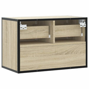 vidaXL TV-Schrank Sonoma-Eiche 60x31x39,5 cm Holzwerkstoff und Metall