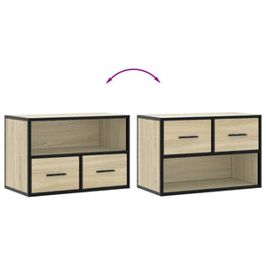 vidaXL TV-Schrank Sonoma-Eiche 60x31x39,5 cm Holzwerkstoff und Metall