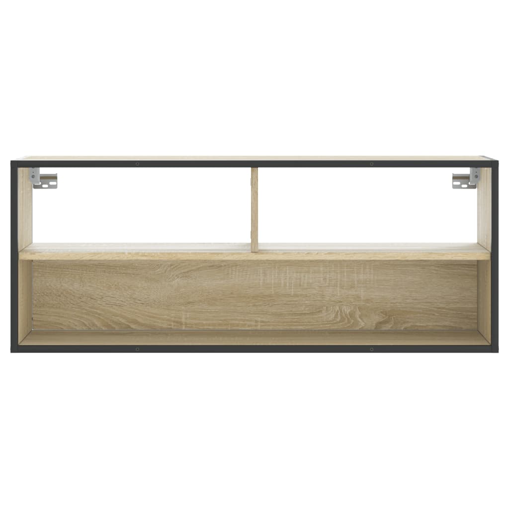 vidaXL TV-Schrank Sonoma-Eiche 100x31x39,5 cm Holzwerkstoff und Metall