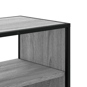 TV-Schrank Grau Sonoma 100x31x39,5 cm Holzwerkstoff und Metall