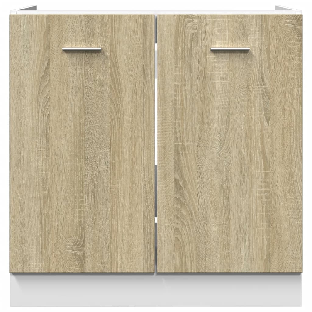 Unterschrank Sonoma-Eiche 80x46x81,5 cm Holzwerkstoff Stilecasa