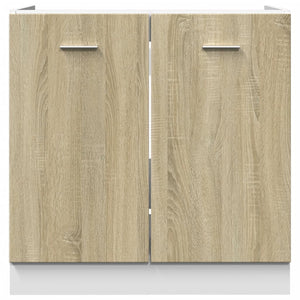 Unterschrank Sonoma-Eiche 80x46x81,5 cm Holzwerkstoff Stilecasa