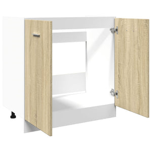 Unterschrank Sonoma-Eiche 80x46x81,5 cm Holzwerkstoff Stilecasa