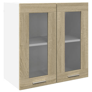 vidaXL Hängeglasschrank Sonoma-Eiche 60x31x60 cm Holzwerkstoff