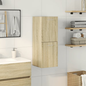 Badezimmerschrank Sonoma-Eiche 30x30x80 cm Holzwerkstoff Stilecasa