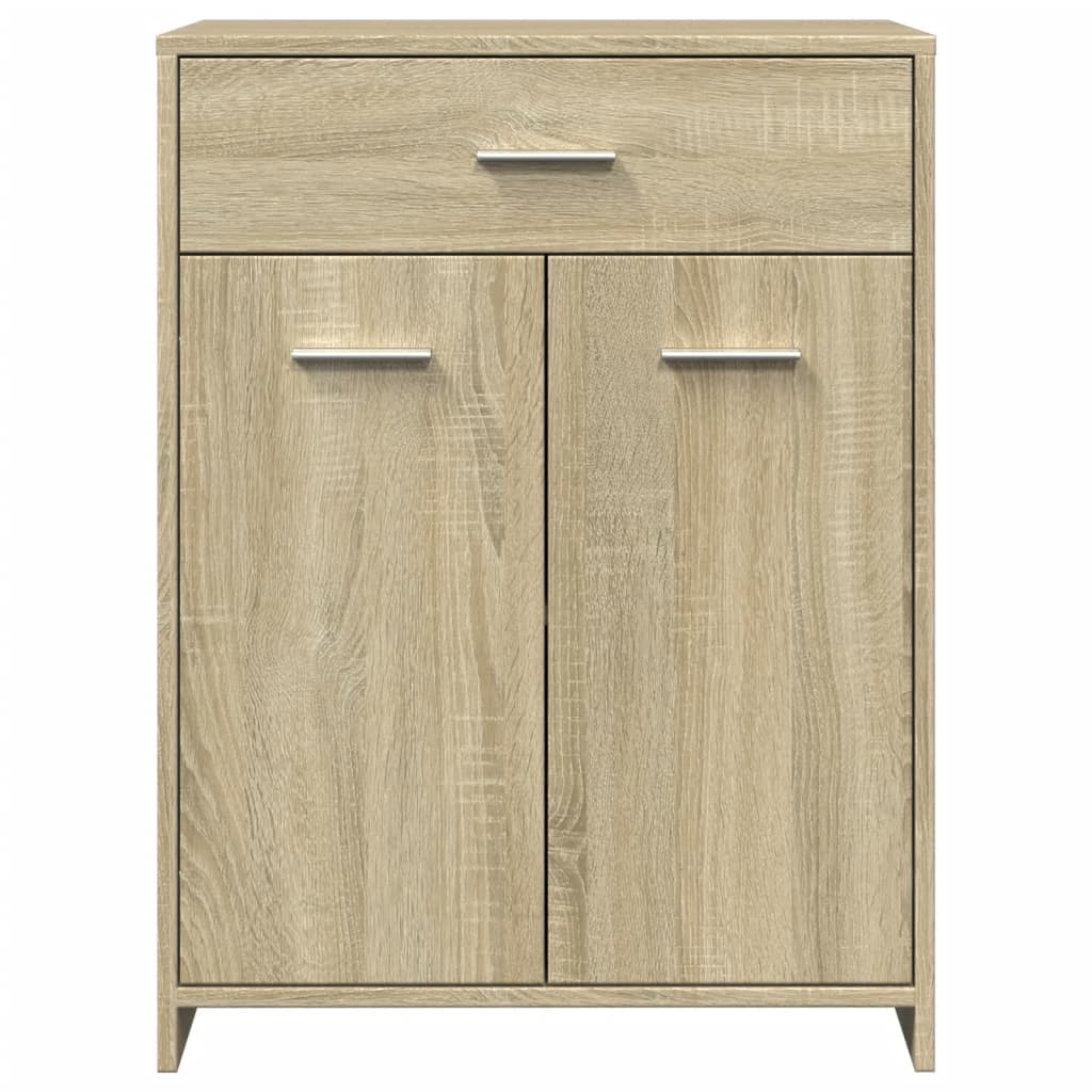 vidaXL Badezimmerschrank Sonoma-Eiche 60x33x80 cm Holzwerkstoff