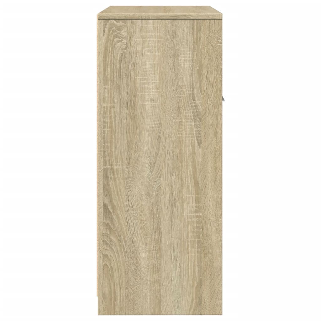 vidaXL Badezimmerschrank Sonoma-Eiche 60x33x80 cm Holzwerkstoff