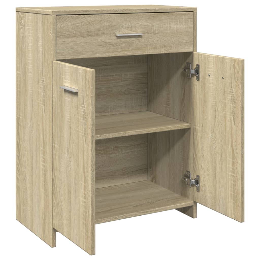 vidaXL Badezimmerschrank Sonoma-Eiche 60x33x80 cm Holzwerkstoff