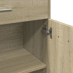 vidaXL Badezimmerschrank Sonoma-Eiche 60x33x80 cm Holzwerkstoff