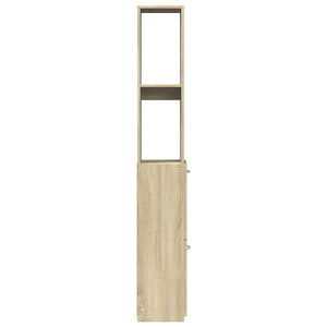 vidaXL Badschrank Sonoma-Eiche 25x26,5x170 cm Holzwerkstoff