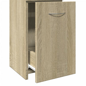 vidaXL Badschrank Sonoma-Eiche 25x26,5x170 cm Holzwerkstoff