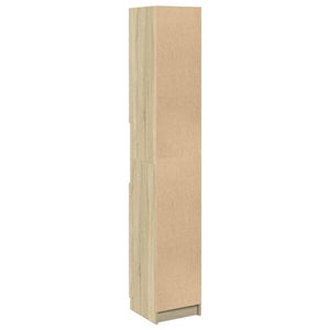 vidaXL Badschrank Sonoma-Eiche 32x34x188,5 cm Holzwerkstoff