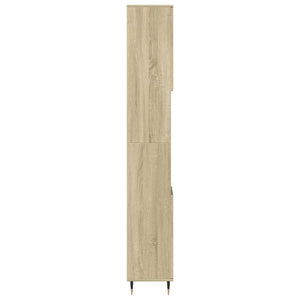 vidaXL Badschrank Sonoma-Eiche 30x30x190 cm Holzwerkstoff