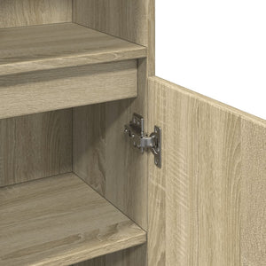 vidaXL Badschrank Sonoma-Eiche 30x30x190 cm Holzwerkstoff