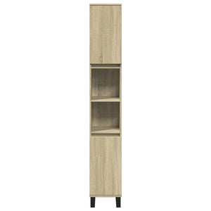 vidaXL Badschrank Sonoma-Eiche 30x30x190 cm Holzwerkstoff