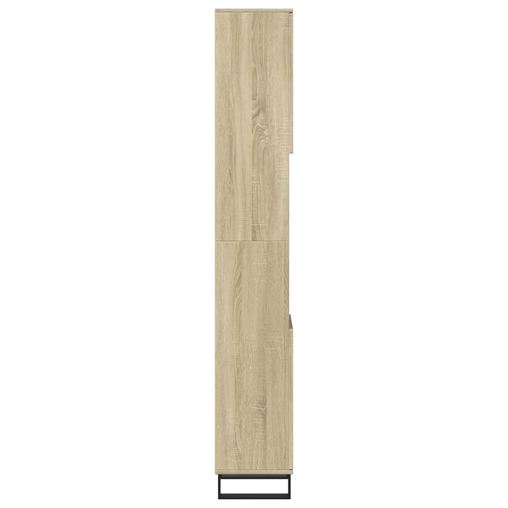 vidaXL Badschrank Sonoma-Eiche 30x30x190 cm Holzwerkstoff