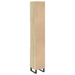 vidaXL Badschrank Sonoma-Eiche 30x30x190 cm Holzwerkstoff