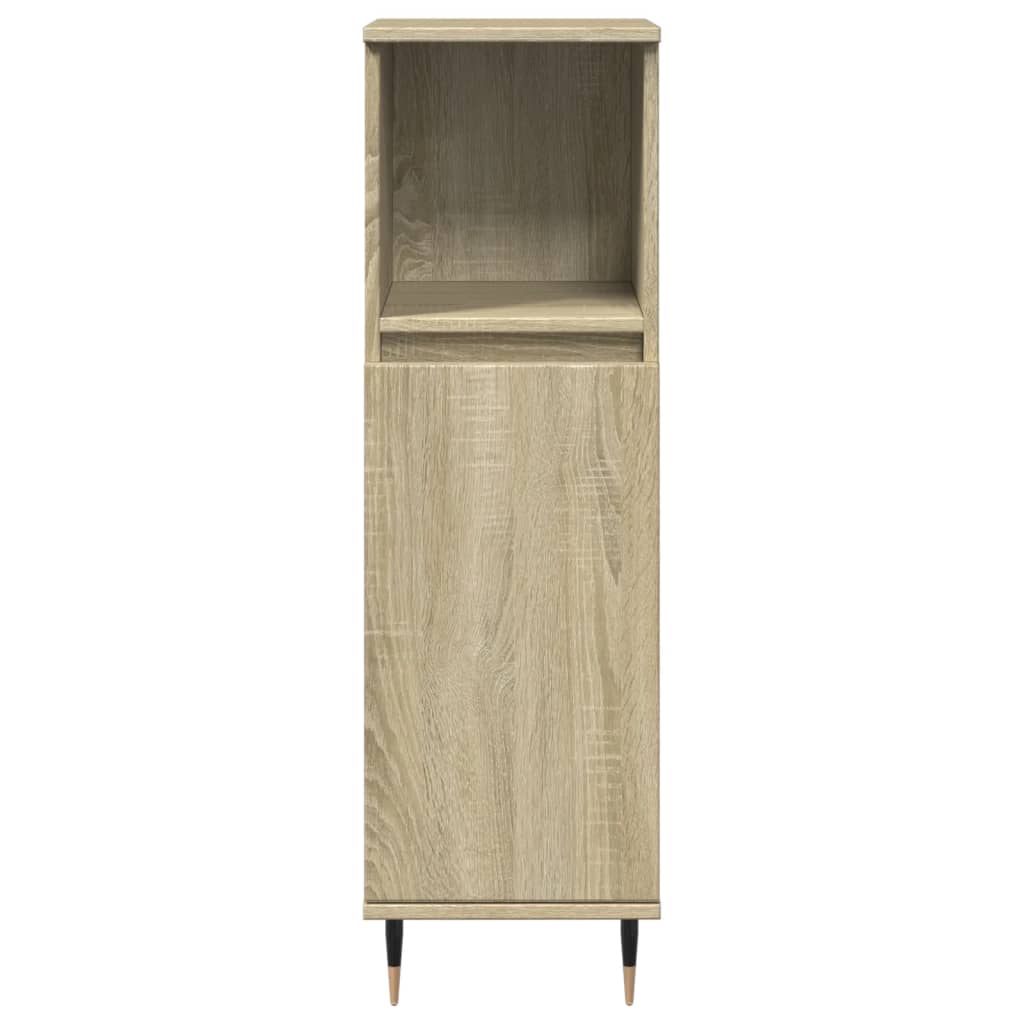 vidaXL Badschrank Sonoma-Eiche 30x30x100 cm Holzwerkstoff