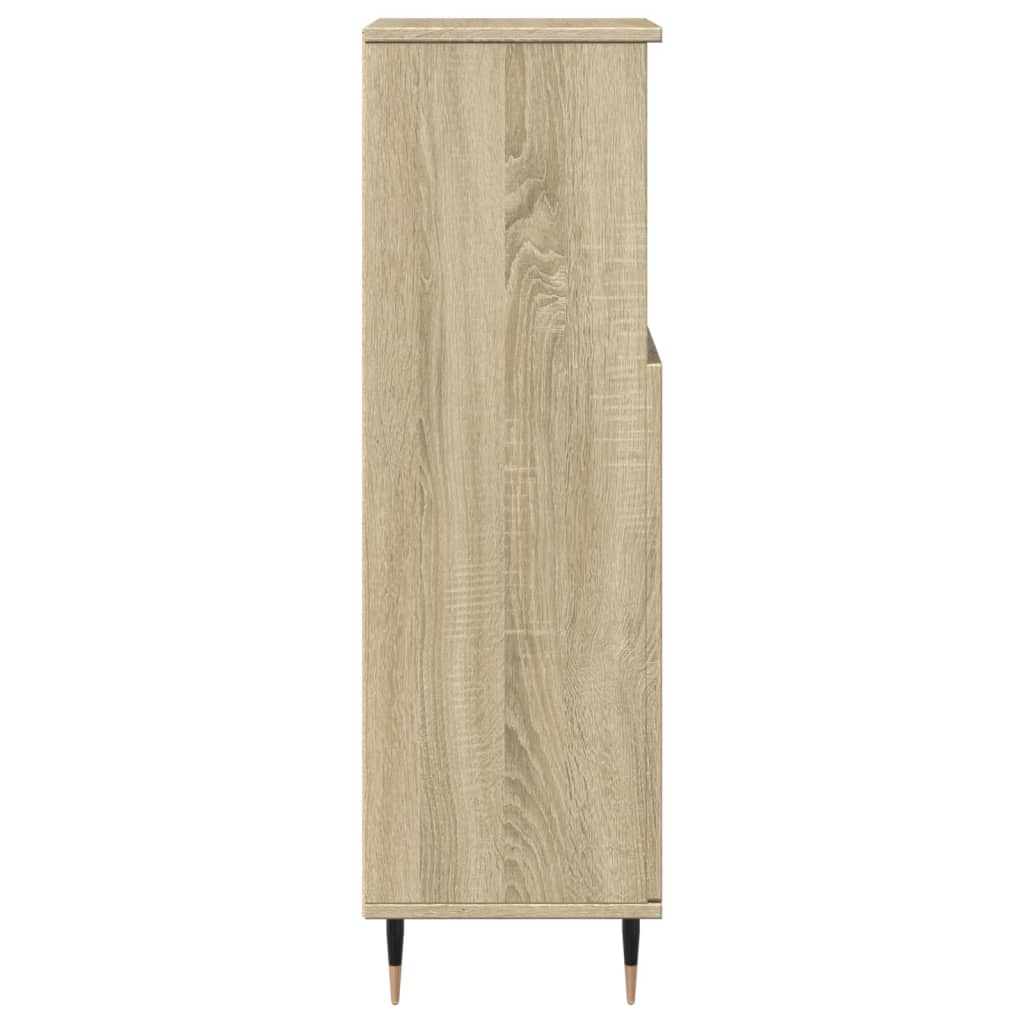 vidaXL Badschrank Sonoma-Eiche 30x30x100 cm Holzwerkstoff