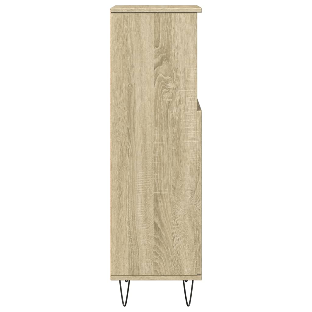 vidaXL Badschrank Sonoma-Eiche 30x30x100 cm Holzwerkstoff