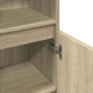 vidaXL Badschrank Sonoma-Eiche 30x30x100 cm Holzwerkstoff