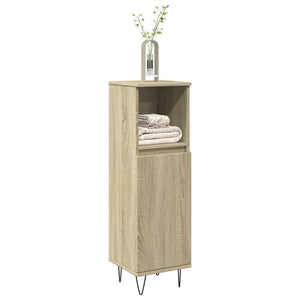 vidaXL Badschrank Sonoma-Eiche 30x30x100 cm Holzwerkstoff