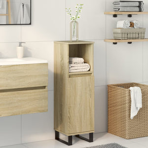 vidaXL Badschrank Sonoma-Eiche 30x30x100 cm Holzwerkstoff