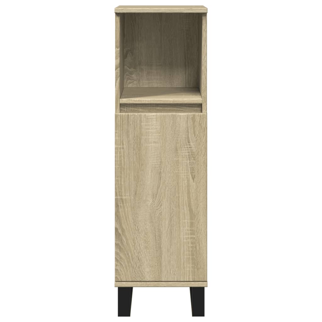 vidaXL Badschrank Sonoma-Eiche 30x30x100 cm Holzwerkstoff