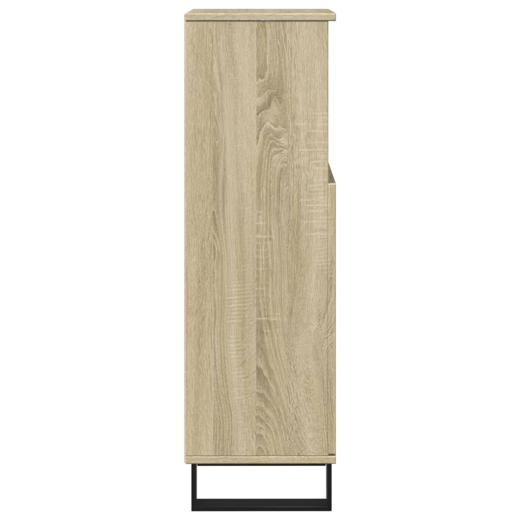 vidaXL Badschrank Sonoma-Eiche 30x30x100 cm Holzwerkstoff