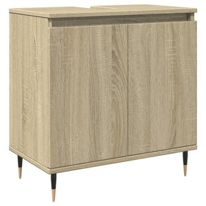 vidaXL Badschrank Sonoma-Eiche 58x33x60 cm Holzwerkstoff