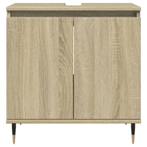 vidaXL Badschrank Sonoma-Eiche 58x33x60 cm Holzwerkstoff