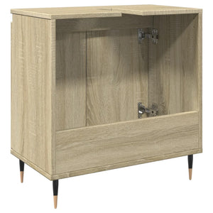 vidaXL Badschrank Sonoma-Eiche 58x33x60 cm Holzwerkstoff