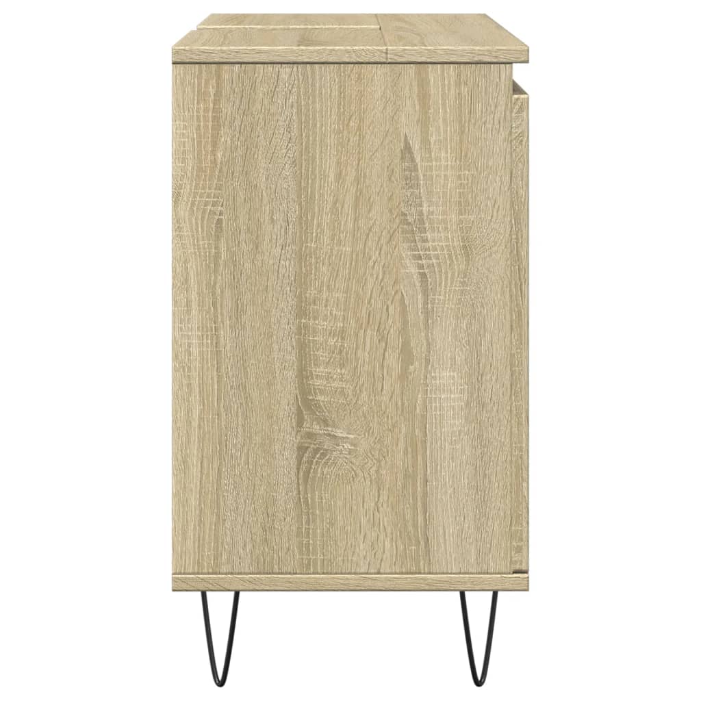 vidaXL Badschrank Sonoma-Eiche 58x33x60 cm Holzwerkstoff