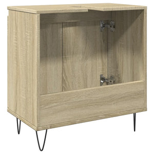 vidaXL Badschrank Sonoma-Eiche 58x33x60 cm Holzwerkstoff