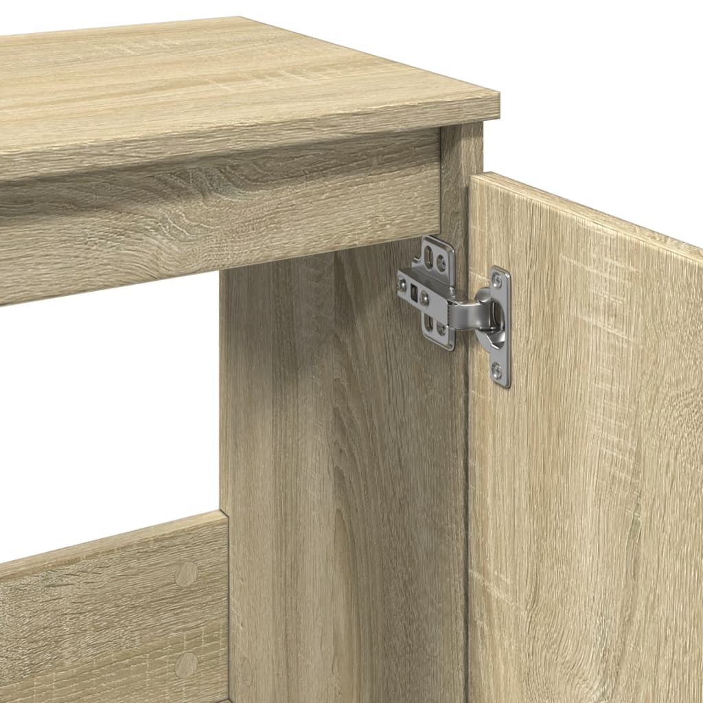 vidaXL Badschrank Sonoma-Eiche 58x33x60 cm Holzwerkstoff