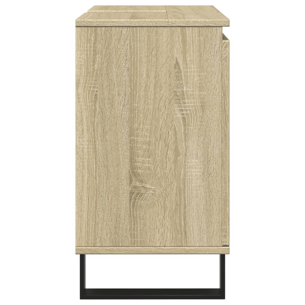 vidaXL Badschrank Sonoma-Eiche 58x33x60 cm Holzwerkstoff