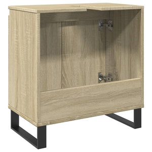 vidaXL Badschrank Sonoma-Eiche 58x33x60 cm Holzwerkstoff