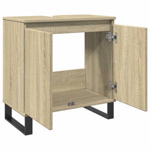 vidaXL Badschrank Sonoma-Eiche 58x33x60 cm Holzwerkstoff