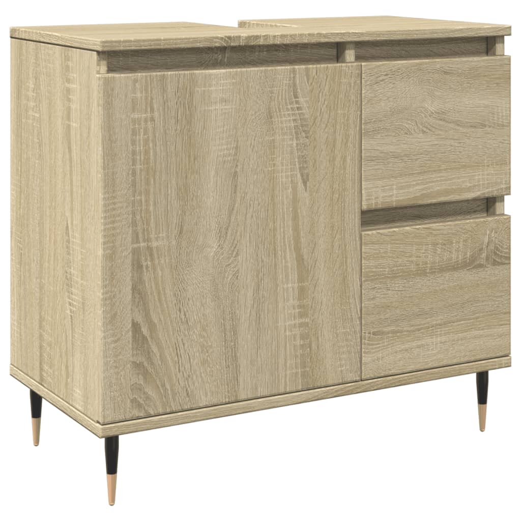 Badschrank Sonoma-Eiche 65x33x60 cm Holzwerkstoff