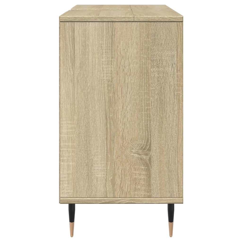 Badschrank Sonoma-Eiche 80x33x60 cm Holzwerkstoff VIDAXL