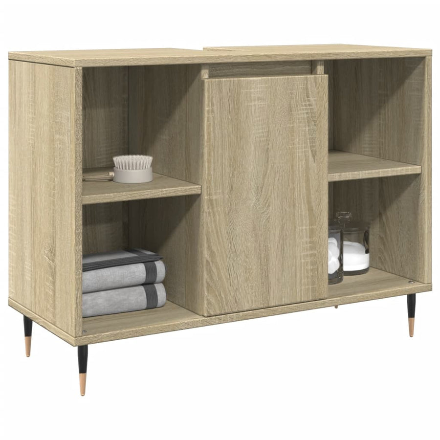 Badschrank Sonoma-Eiche 80x33x60 cm Holzwerkstoff VIDAXL