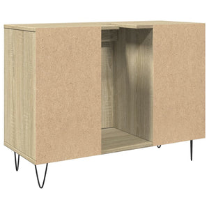 vidaXL Badschrank Sonoma-Eiche 80x33x60 cm Holzwerkstoff