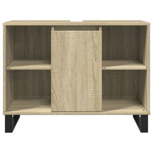 vidaXL Badschrank Sonoma-Eiche 80x33x60 cm Holzwerkstoff