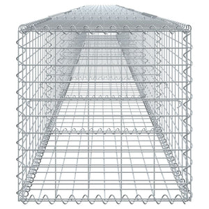 Gabione mit Deckel 900x50x50 cm Verzinktes Eisen