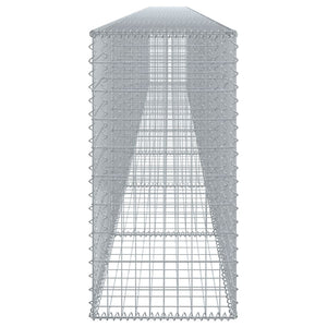 Gabione mit Deckel 800x50x100 cm Verzinktes Eisen