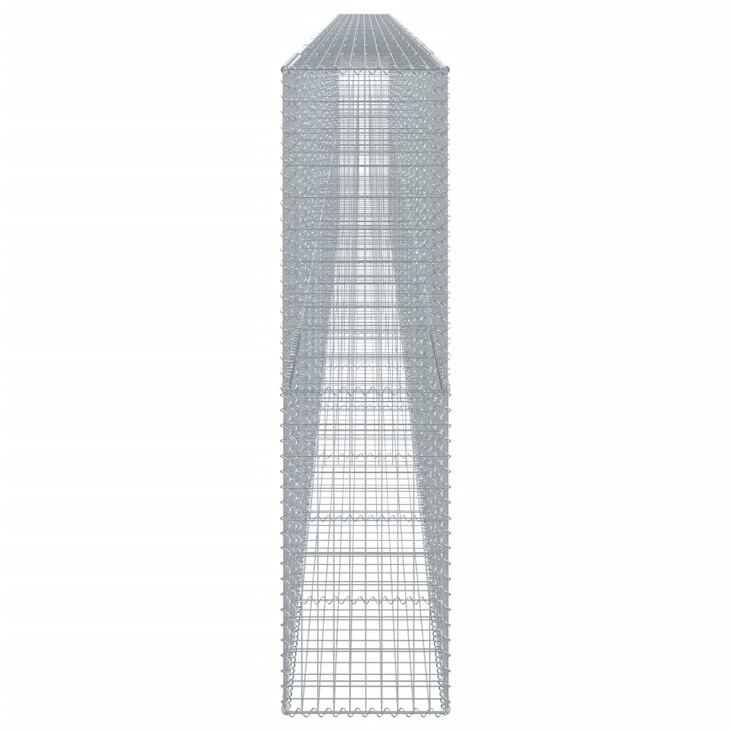 Gabione mit Deckel 1200x50x200 cm Verzinktes Eisen