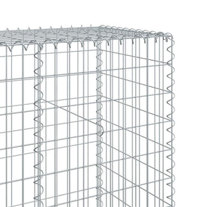 Gabione mit Deckel 1200x50x200 cm Verzinktes Eisen