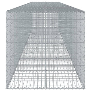 Gabione mit Deckel 800x100x100 cm Verzinktes Eisen