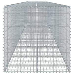 Gabione mit Deckel 900x100x100 cm Verzinktes Eisen